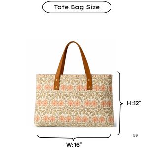 Bolsos Tote de Lona de Algodón Acolchados con Estampado a Mano de Jaipur, con Asas de Cuero, Bolsillo Interior, Duraderos, Ecológicos y Ligeros - Product Image 6