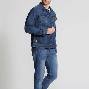 Veste en jean d'hiver pour homme OEM, look vintage avec intérieur confortable, manteau en jean délavé de qualité supérieure, doublure en polaire thermique douce - Product Image 4