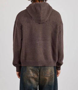Men's <b>Zip</b> Up Hoodie Cotton Blend Fleece Relaxed Fit <b>Full</b> <b>Zip</b> <b>Sweatshirt</b> Drawstring Hood Pockets Casual Urban Streetwear - Product Image 5