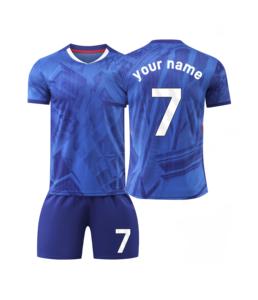 Maillots et ensembles d'uniformes de football respirants pour hommes, séchage rapide, coupe classique, manches courtes, impression de logo vierge sur le devant - Product Image 1