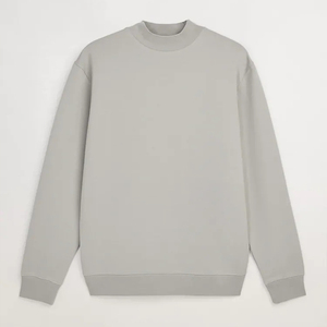 เสื้อสเวตเชิ้ตคอกลมโอเวอร์ไซส์สำหรับผู้ชาย ผ้าฝ้ายฟลีซหนานุ่ม 100% ทรงหลวมไหล่ตก สินค้าใหม่ ปรับแต่งได้ - Product Image 4