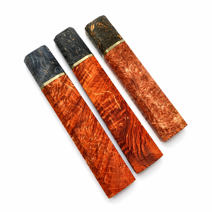Mango de Cuchillo Japonés Personalizado al por Mayor – Madera Octogonal y Resina Color Atardecer de Kioto, 3 Tamaños Disponibles, Mango en Blanco para Cuchillo de Chef - Product Image 1
