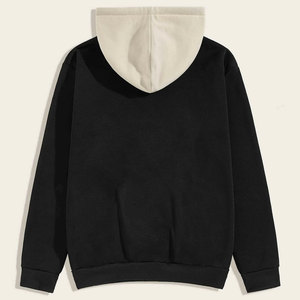 ผู้ผลิตเสื้อผ้ากีฬาแบบ OEM จำนวนมาก ตัดเย็บเสื้อผ้าสตรีทแวร์ ดีไซน์ใหม่ เสื้อฮู้ดและกางเกงพิมพ์ลายกราฟิกสีสันตัดกัน - Product Image 5