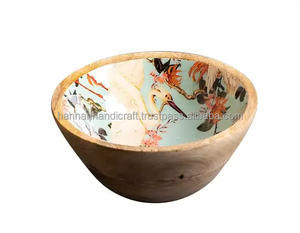 Tazón de Madera Natural 100% para Cocina, Tazón para Sopa y Comida, Venta Caliente - Product Image 2