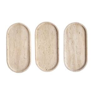 latest wholesale price travertine Marble <b>Tray</b> Modern Home Decor Geometric Design Serving and Display <b>Tray</b> for sale - Product Image 5