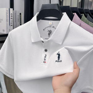 Chemises Polo Homme en Coton Piqué à Manches Courtes – Décontractées, Professionnelles, Respirantes, Classiques, avec Logo Brodé Personnalisé – Vente en Gros, OEM, ODM - Product Image 1