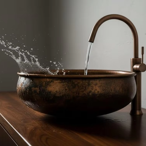 copper sink ethnic design copper <b>basin</b> royal look copper sink indian handicraft copper <b>basin</b> export product copper sink high - Product Image 1