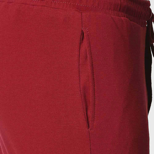 Shorts décontractés pour hommes à taille haute en toile de lin/coton, couleur unie, avec cordon de serrage, séchage rapide, broderie 3D, pour activités sportives - Product Image 6