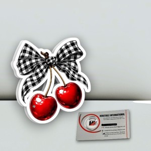 Placa de Acrílico en Forma de Corazón con Lazo de Cereza para Extensiones de Pestañas, Placas Magnéticas Rectangulares con Diseño de Flor y Mariposa, Herramienta de Belleza Personalizada - Product Image 5