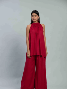 ชุดเซ็ตคอร์ดเน็คสีแดงเชอร์รี่ - Product Image 5