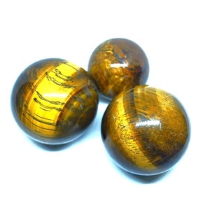 Esfera de bola de ojo de tigre al por mayor, piedra semipreciosa Natural para meditación Reiki y decoración Feng Shui, minerales artesanales de cristal - Product Image 2