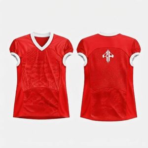 Jersey de Fútbol Americano para Hombre, Cuello en V, Material de Impresión por Transferencia de Calor, 100% Poliéster, Marca RIVIAN ATLANTIC, Top Ventas - Product Image 1