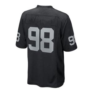 Vente flash Vêtements de sport Maillot de football américain pour homme Manches courtes Col en V Polyester Logo personnalisé imprimé Maillots pour homme - Product Image 2