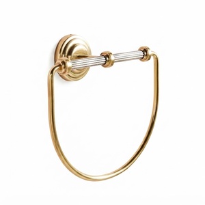 Luxury Antique Brass <b>Towel</b> Ring Solid Brass Wall-Mounted Hand <b>Towel</b> <b>Rack</b> for Home Hotel Bathroom Decoration On Sale - Product Image 3