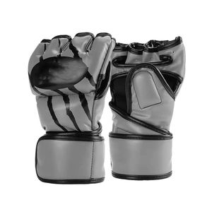 Gants d'entraînement MMA en cuir à demi-doigts, personnalisables, respirants, coupe-vent et anti-UV pour adultes – Vente en gros - Product Image 1