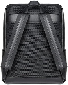 Black <b>Canvas</b> Leather <b>Backpack</b> Men Women Travel Laptop Daypack School Bag Vintage Rucksack Hiking Outdoor Casual Bookbag - Product Image 2