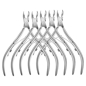 Juego de 5 Piezas de Cortacutículas Profesional de Acero Inoxidable, Removedor de Piel Muerta con Cuchilla Afilada, Herramienta de Manicura y Pedicura - Product Image 1