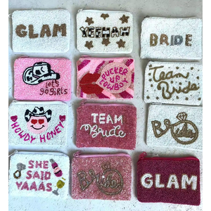 Porte-monnaie en perles fait main de qualité supérieure, petit portefeuille pour femmes et filles à prix bas - Product Image 4