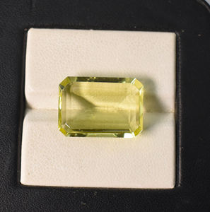 Pierre précieuse en quartz citron naturel, forme octogonale, 18x13x6 mm, 11,50 carats, pierre non montée pour la création de bijoux - Product Image 1