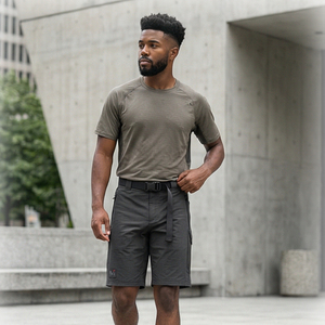 Shorts décontractés pour hommes de haute qualité, coupe régulière, taille élastique, mode urbaine estivale, collection Maluza Industries, séchage rapide, respirant - Product Image 6