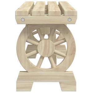 Banco de Jardín Resistente de 45.3 Pulgadas, Banco de Patio de Madera de Abeto Sólido Natural - Product Image 5