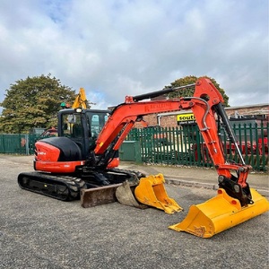 Excavatrice de chantier Kubota U48 4,8 tonnes, type chenillé, avec moteur puissant, pompe, PLC, boîte de vitesses, prête à être expédiée, en stock - Product Image 1