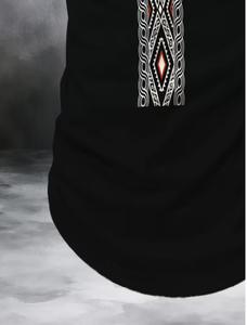 <b>Men's</b> Slim Fit Sublimation <b>Hoodie</b> Half Zip <b>Short</b> <b>Sleeve</b> Solid Knit Top Polyester Cotton Lightweight Breathable - Product Image 3
