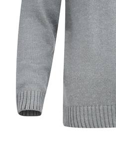 Suéter de Hombre Moderno y a la Moda, Hecho en Pakistán, Color Gris Claro, Tejido de Punto, Cuello Redondo Clásico, para Otoño e Invierno - Product Image 5