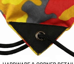 Camouflage Drawstring <b>Backpack</b> 100% Polyester Daily Use Sportswear Drawstring Bags Unisex <b>Large</b> Capacity Drawstring Bags - Product Image 4
