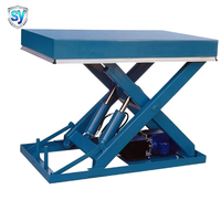Plateforme élévatrice à ciseaux fixe SY CE, plateforme élévatrice à double ciseaux, table élévatrice haute capacité pour le chargement de marchandises