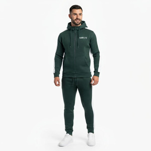 Sudadera con Capucha Deportiva Hawk Eye para Hombre, Corte Ajustado, Forro Polar de 300g, Invierno, Conjunto Deportivo con Botones, Transpirable - Product Image 1