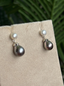 Pendientes Clásicos de Perlas de Agua de Mar en Forma de Gota, Plata 925, Joyería para Uso Diario de Mujer - Product Image 5