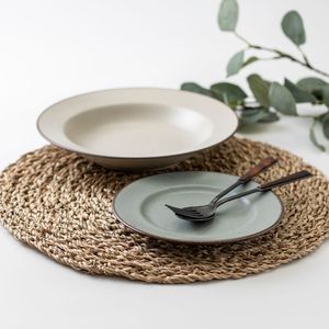 Assiette à dîner en porcelaine japonaise Mino Ware 235 - Passe au lave-vaisselle, design bohème décontracté - Product Image 3