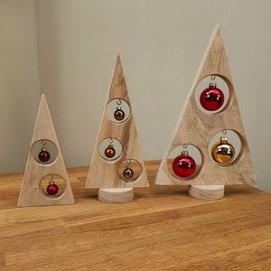 Árbol de Navidad Artesanal de Madera y MDF para Decoración Festiva de Mesa - Product Image 3