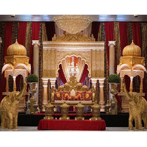 Escenarios de boda tradicionales árabes e indios con temática Rajwada, escenario para eventos Manavarai, escenario de boda a precio asequible, en oferta en Australia. - Product Image 1