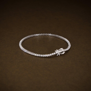 Pulsera de Diamantes de Laboratorio de Primera Calidad, Corte Brillante Redondo, Diamantes Certificados E-F VVS2, Joyería Clásica y Elegante para Mujer - Product Image 2