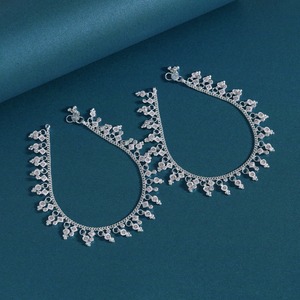 OM Fashion Studio Delicate Classic Lightweight <b>Silver</b> <b>Anklet</b> Jewelry <b>for</b> <b>Women</b> - Product Image 2