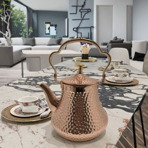 Bold Blossom Exclusively Designed Pure <b>Copper</b> Ayurveda Health Metal Kitchen Decorative Kettle for Tea Lovers & Home Restaurants - Product Image 6