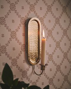 Brass Candelabra With Three Arms Cylindrical Shape Durable Design For Home Decoration - Product Image 5