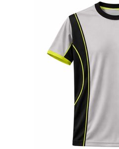 Ensemble de vêtements de sport pour hommes, gris, noir, jaune néon, t-shirt et short, respirant, séchage rapide, tenue de sport, course à pied, entraînement, vêtements de sport - Product Image 4