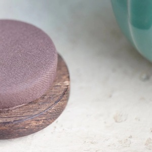 Artisan Ceramic <b>Spice</b> Jar Wooden Lid Ribbed Design Airtight <b>Storage</b> Canister Decorative Kitchen Counter Organizer Premium Style - Product Image 3