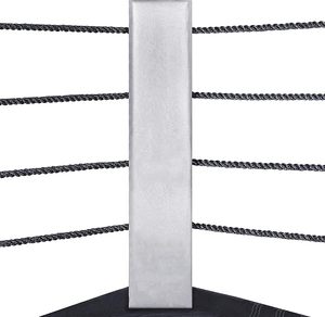 Coussin d'angle de ring de boxe professionnel en cuir PU, mousse haute densité, protection, logo personnalisé disponible - Product Image 1