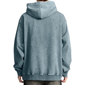 Sudaderas con capucha personalizadas para hombre, ropa de calle de algodón 100%, sudadera térmica de gran tamaño, Vintage, peso pesado, 500gsm, sudaderas con capucha lavadas con ácido para hombre 2026 - Product Image 5