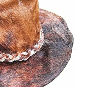 Sombrero de Vaquero de Cuero con Pelaje, Hecho a Mano, de Cuero Genuino, Impermeable, Transpirable, Ajustable, de Ala Ancha, Unisex, para Exteriores, Casual, para las Cuatro Estaciones - Product Image 5