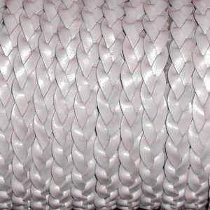 Flat <b>Braided</b> Leather Cords for DIY Jewelry Making <b>Accessories</b> for Bracelets Bags-Waxed Finish Decorative Garments - Product Image 2