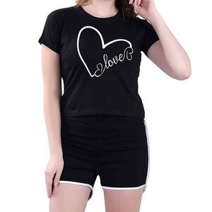 Nouvel ensemble décontracté chic et élégant pour femme, respirant, confortable, doux, 100% coton, tenue d'été - Product Image 5