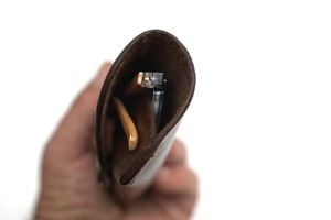 Genuine Leather <b>Reading</b> <b>Glasses</b> Case Slim Fit Eyewear Protector Manufacturer Direct Export LGC-0112 - Product Image 3