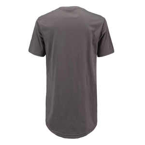 T-shirt blanc à manches courtes pour homme, col rond, coupe classique, séchage rapide, couleur unie, jersey tricoté, décontracté, longueur longue - Product Image 4