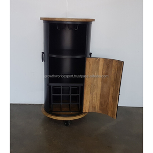 ตู้เหล็กสำหรับอุตสาหกรรม2024ประตูทำด้วยมือทำจากไม้ที่เก็บขวดเฟอร์นิเจอร์ห้องนั่งเล่นที่ดีที่สุด - Product Image 3