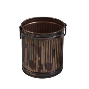 Maceta Decorativa de Metal para Jardín, para Flores y Plantas, Diseño Decorativo con Acabado en Múltiples Colores - Product Image 1